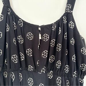 Maxi Dress - Black/White Pattern